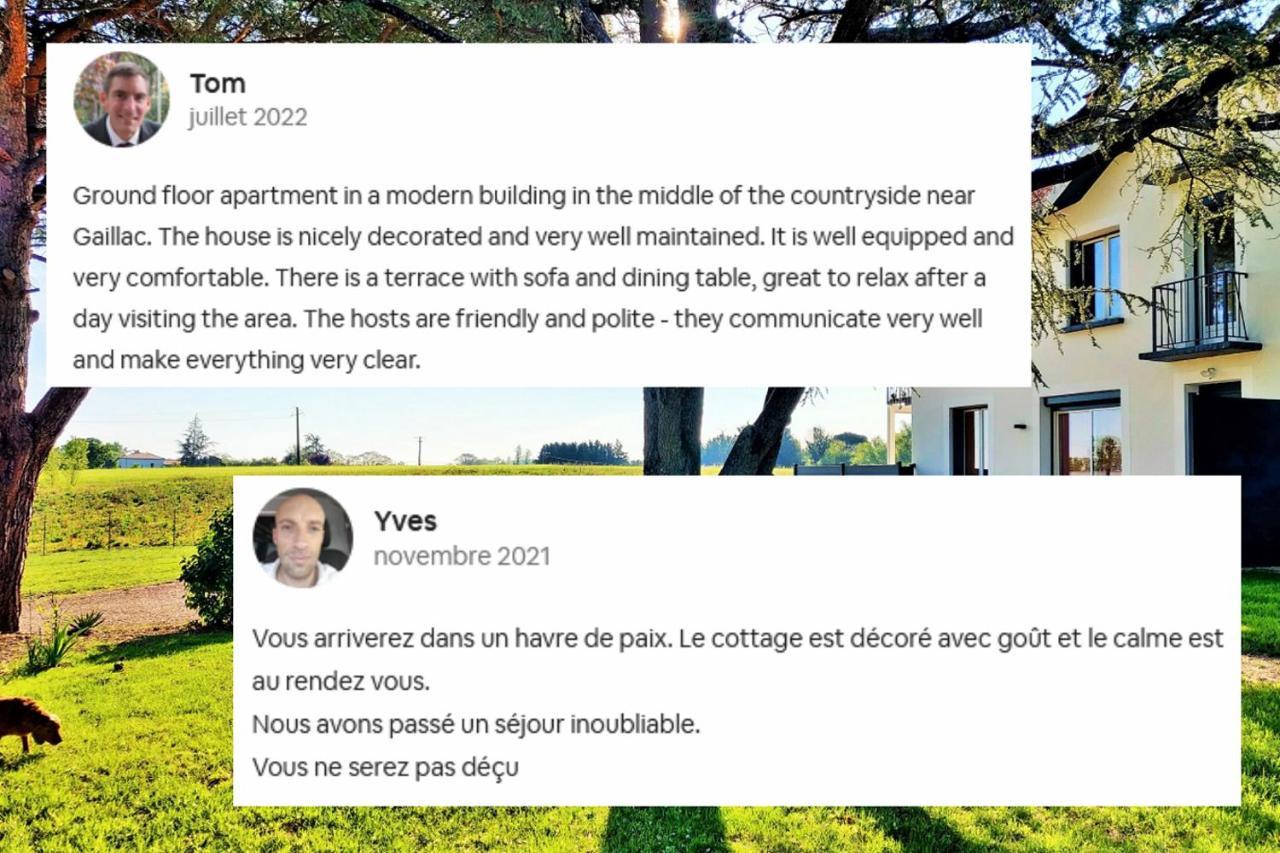 Le Cottage Duo Vigne Rouge Sauna Gaillac Entre Albi-Toulouse & Les Cottages Du Tarn Brens  Zewnętrze zdjęcie